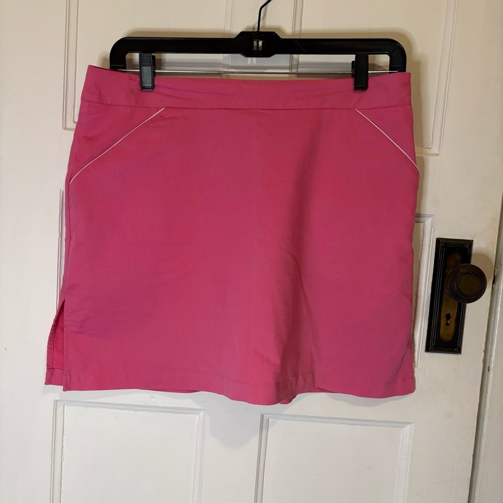 Lopez Golf Skort Size 14 Pink Lightweight with Pockets and Zipper